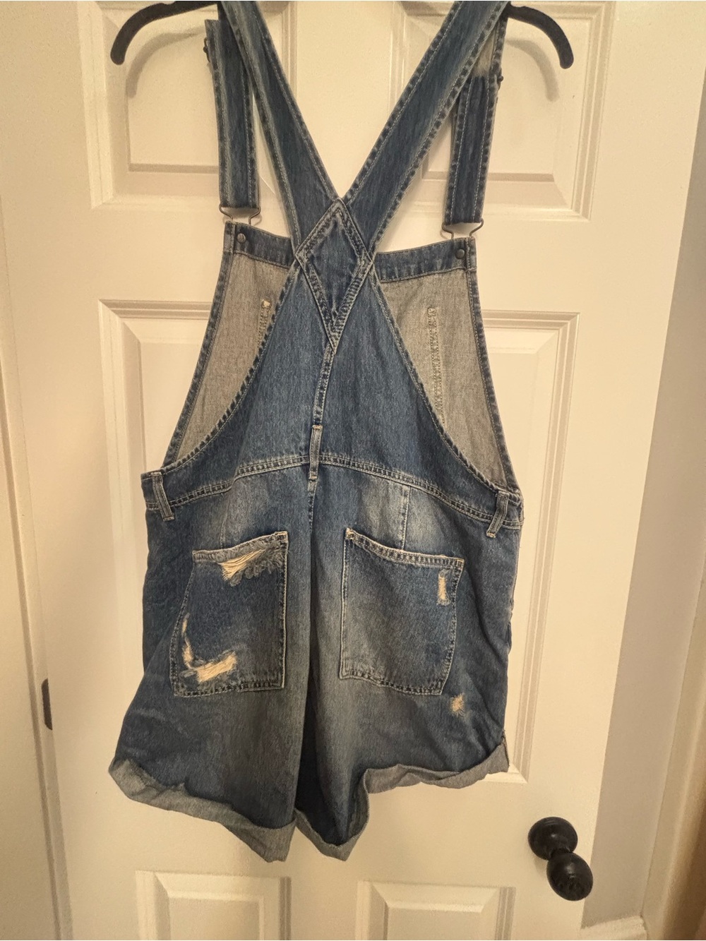 We The Free/Free People Light Blue Denim Shortalls - Picture 5 of 7